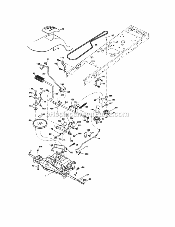 Page D Diagram and Parts List for 917288271  Craftsman Lawn Tractor