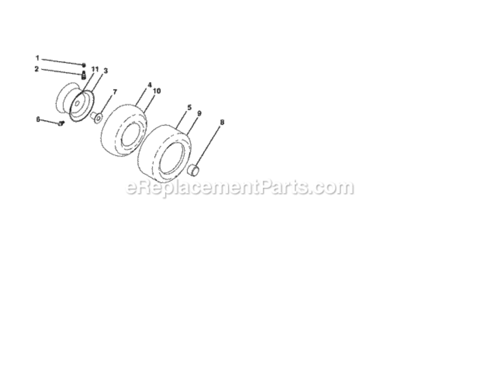Page H Diagram and Parts List for 917288271  Craftsman Lawn Tractor