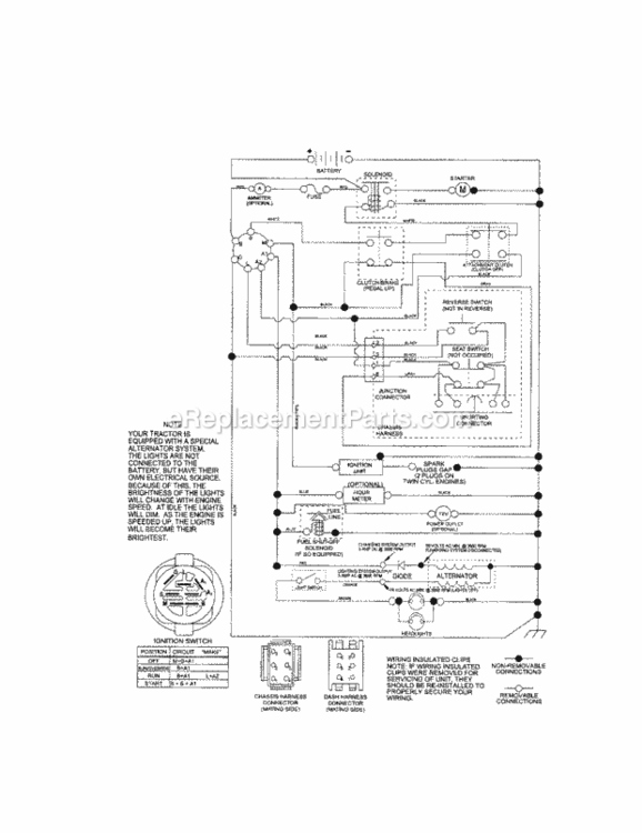 Page K Diagram and Parts List for 917288280  Craftsman Lawn Tractor