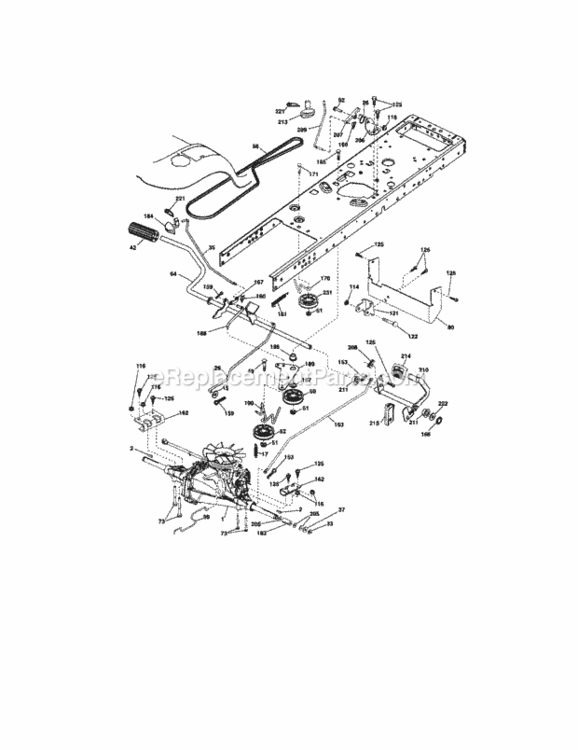 Page D Diagram and Parts List for 917288280  Craftsman Lawn Tractor