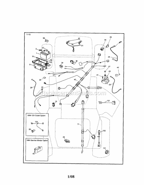 Page A Diagram and Parts List for 917288320  Craftsman Lawn Tractor