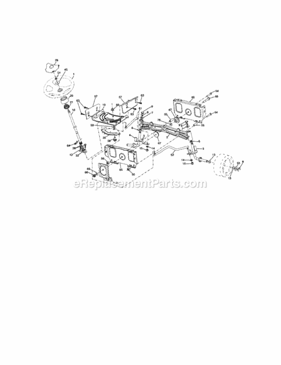Page C Diagram and Parts List for 917288320  Craftsman Lawn Tractor