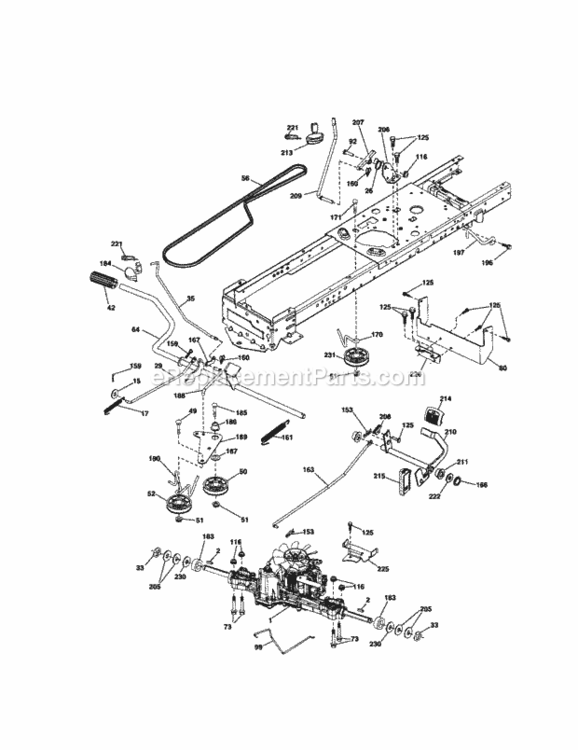 Page D Diagram and Parts List for 917288320  Craftsman Lawn Tractor