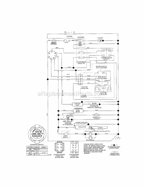 Page K Diagram and Parts List for 917288330  Craftsman Lawn Tractor
