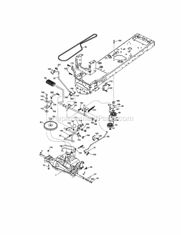 Page C Diagram and Parts List for 917288330  Craftsman Lawn Tractor