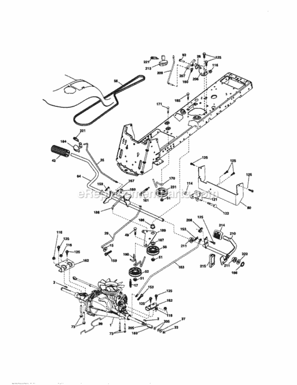 Page D Diagram and Parts List for 917288340  Craftsman Lawn Tractor