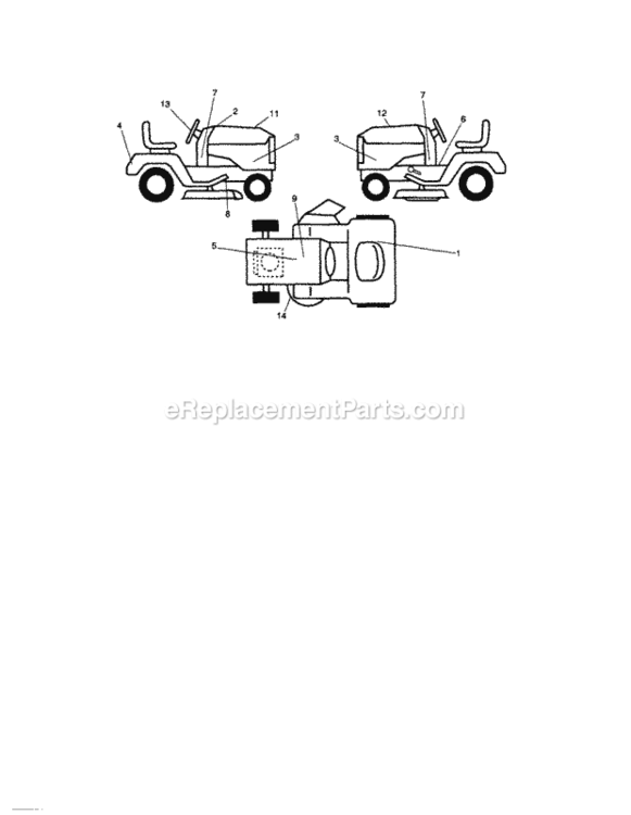 Page G Diagram and Parts List for 917288340  Craftsman Lawn Tractor