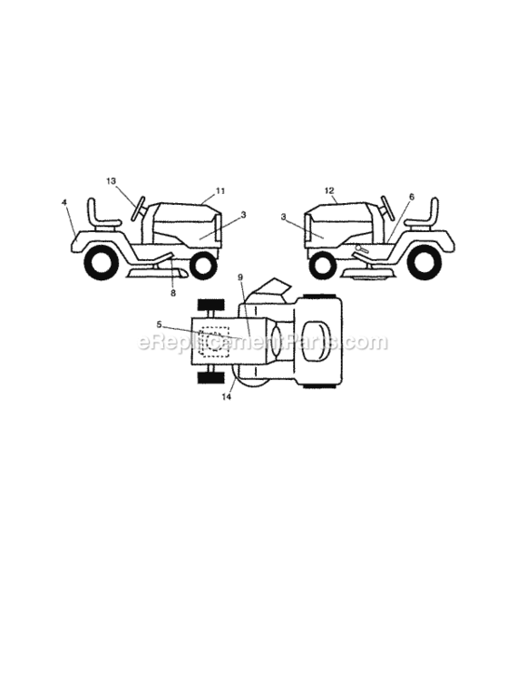 Page C Diagram and Parts List for 917288341  Craftsman Lawn Tractor