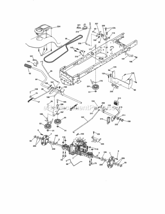 Page C Diagram and Parts List for 917288420  Craftsman Lawn Tractor