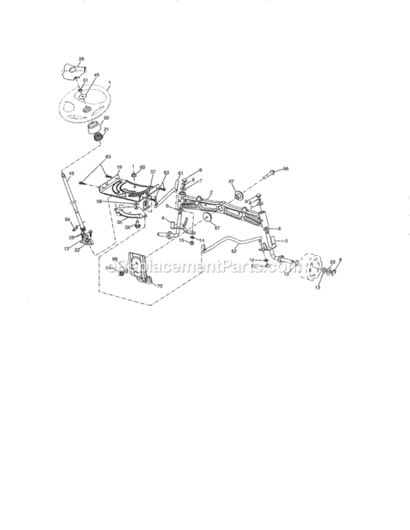 Page E Diagram and Parts List for 917288420  Craftsman Lawn Tractor