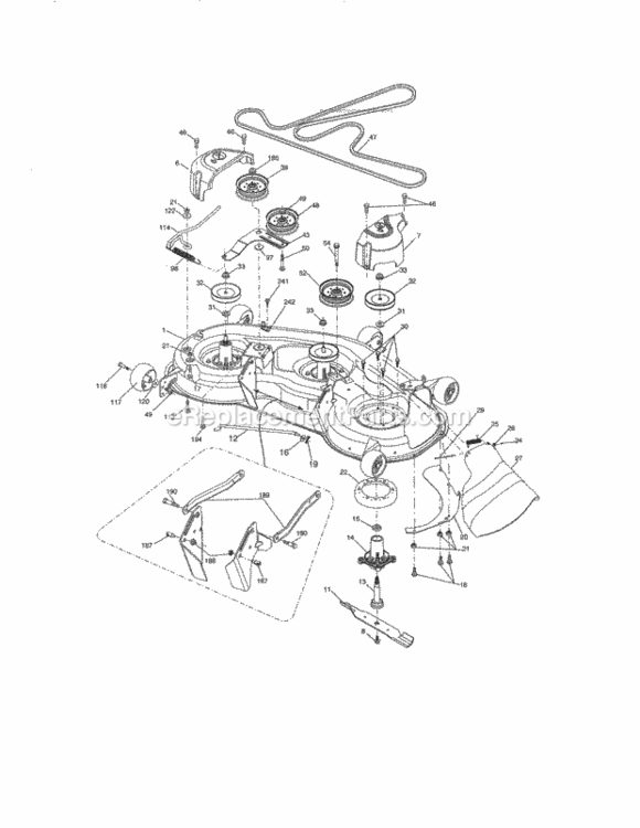 Page G Diagram and Parts List for 917288420  Craftsman Lawn Tractor