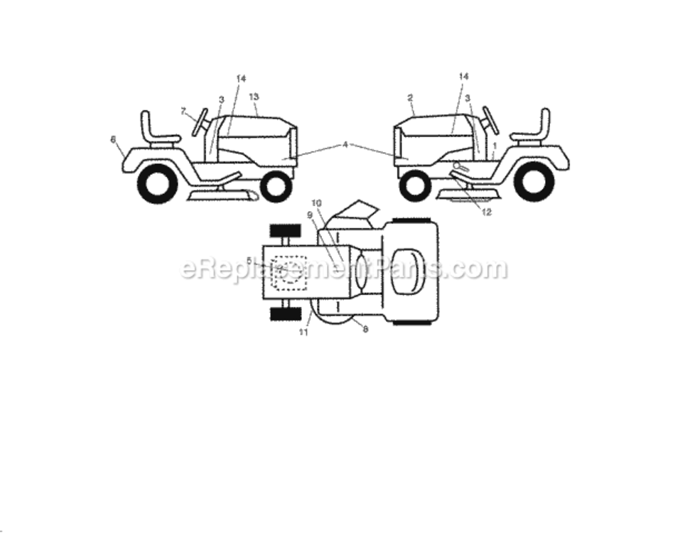 Page I Diagram and Parts List for 917288420  Craftsman Lawn Tractor