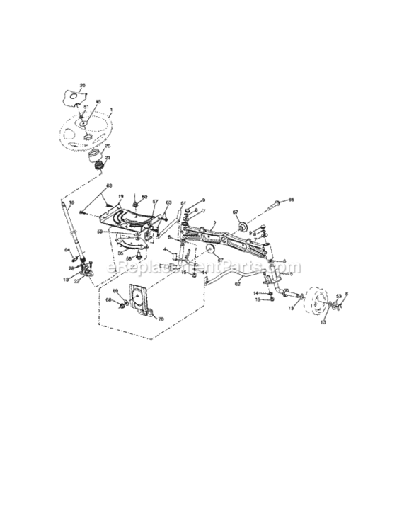Page F Diagram and Parts List for 917288450  Craftsman Lawn Tractor