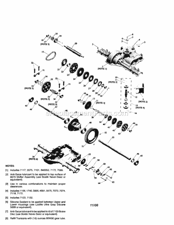 Page L Diagram and Parts List for 917288451  Craftsman Lawn Tractor