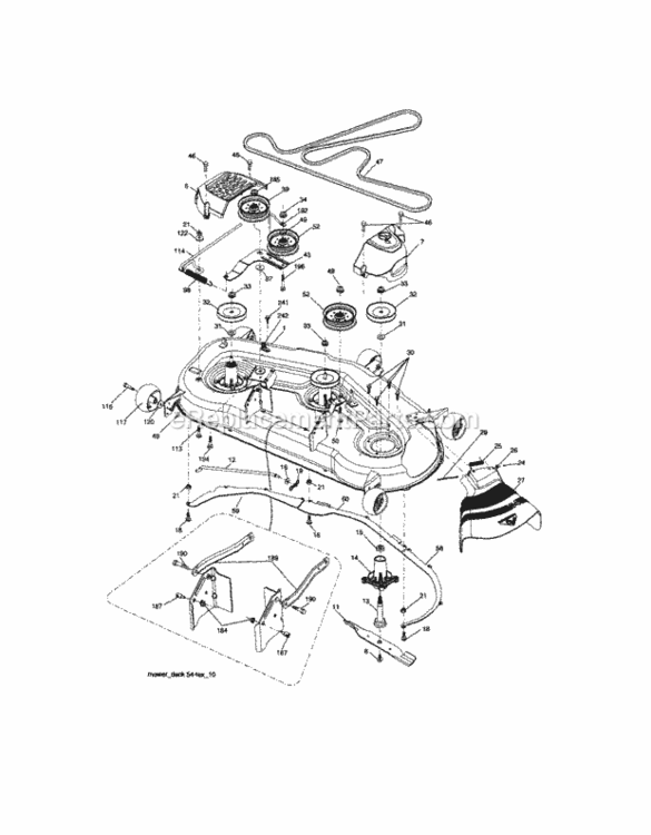 Page G Diagram and Parts List for 917288451  Craftsman Lawn Tractor