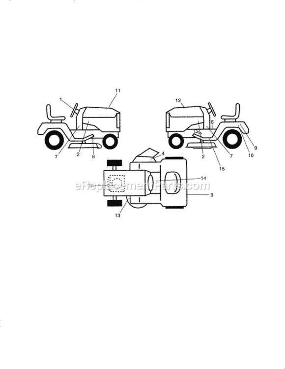 Page I Diagram and Parts List for 917288510  Craftsman Lawn Tractor
