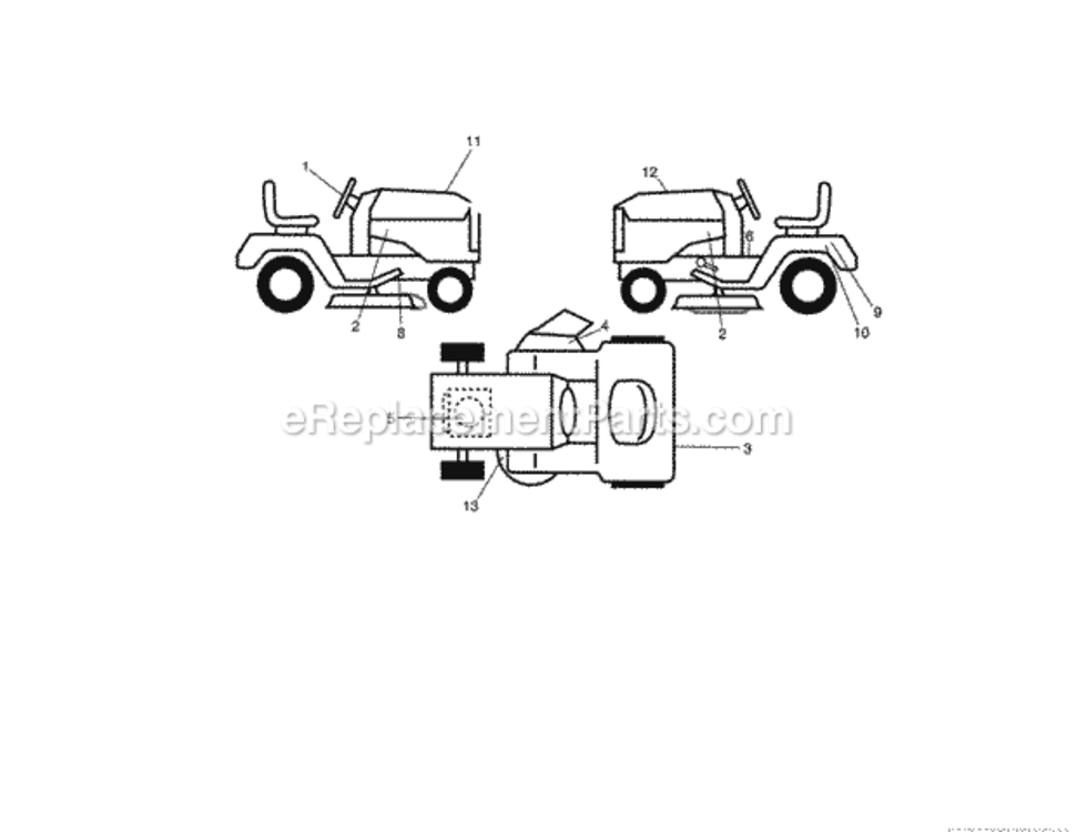 Page I Diagram and Parts List for 917288514  Craftsman Lawn Tractor