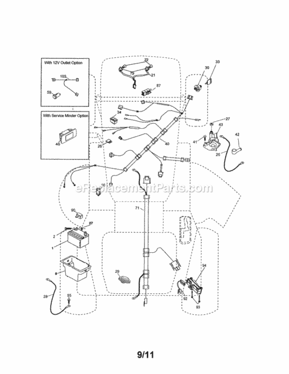Page A Diagram and Parts List for 917288515  Craftsman Lawn Tractor