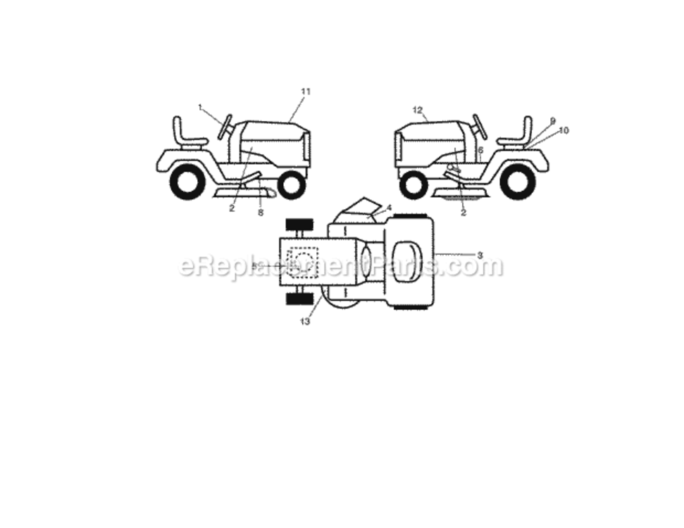 Page I Diagram and Parts List for 917288515  Craftsman Lawn Tractor