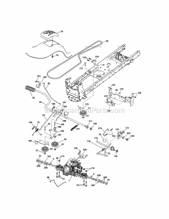 Page C Diagram and Parts List for 917288524  Craftsman Lawn Tractor