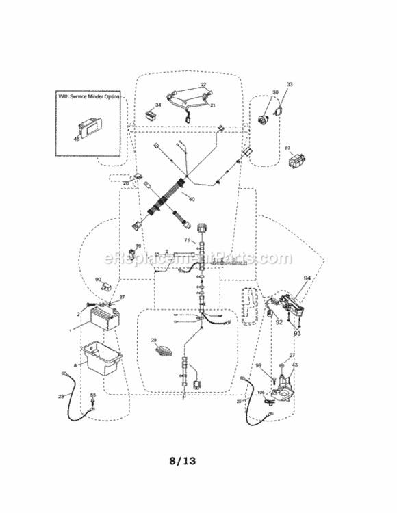 Page A Diagram and Parts List for 917288526  Craftsman Lawn Tractor