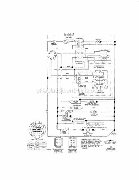 Page K Diagram and Parts List for 917288530  Craftsman Lawn Tractor