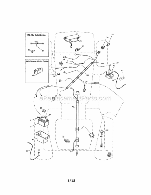 Page A Diagram and Parts List for 917288532  Craftsman Lawn Tractor
