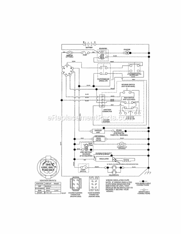 Page K Diagram and Parts List for 917288532  Craftsman Lawn Tractor