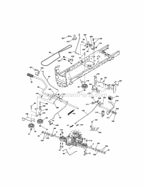 Page C Diagram and Parts List for 917288532  Craftsman Lawn Tractor