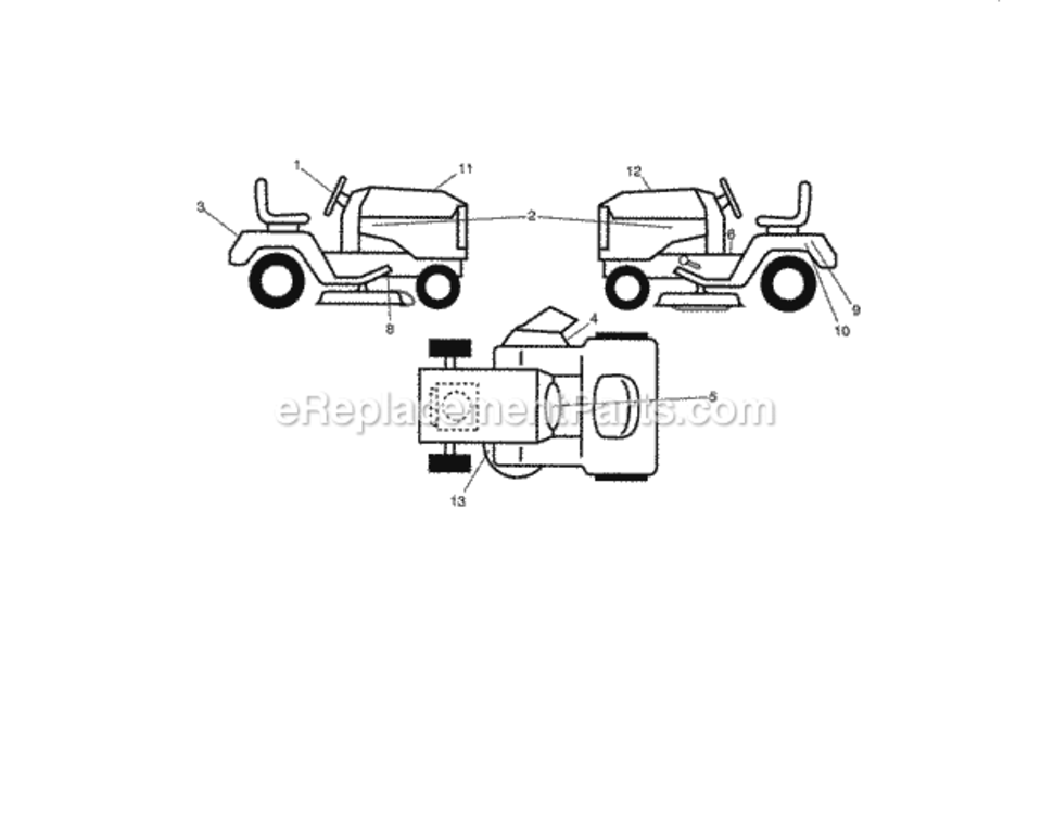 Page F Diagram and Parts List for 917288532  Craftsman Lawn Tractor