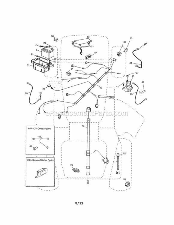 Page A Diagram and Parts List for 917288561  Craftsman Lawn Tractor