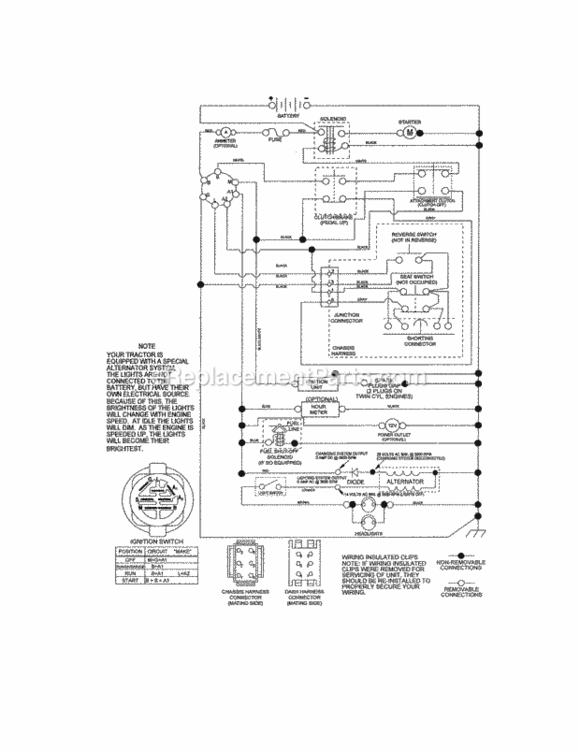 Page K Diagram and Parts List for 917288562  Craftsman Lawn Tractor