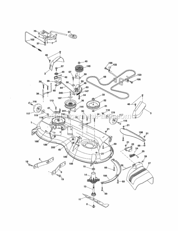 Page G Diagram and Parts List for 917288570  Craftsman Lawn Tractor