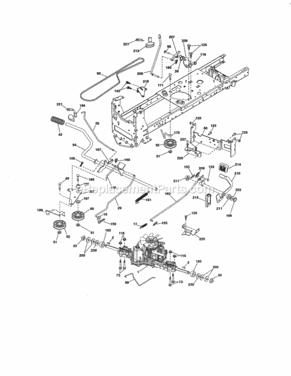 Page C Diagram and Parts List for 917288572  Craftsman Lawn Tractor