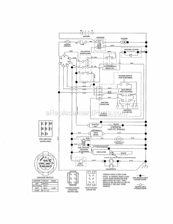 Page K Diagram and Parts List for 917288580  Craftsman Lawn Tractor