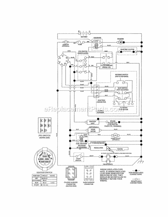 Page K Diagram and Parts List for 917288582  Craftsman Lawn Tractor