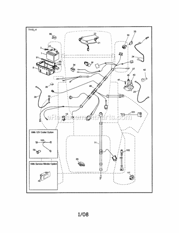 Page A Diagram and Parts List for 917288600  Craftsman Lawn Tractor