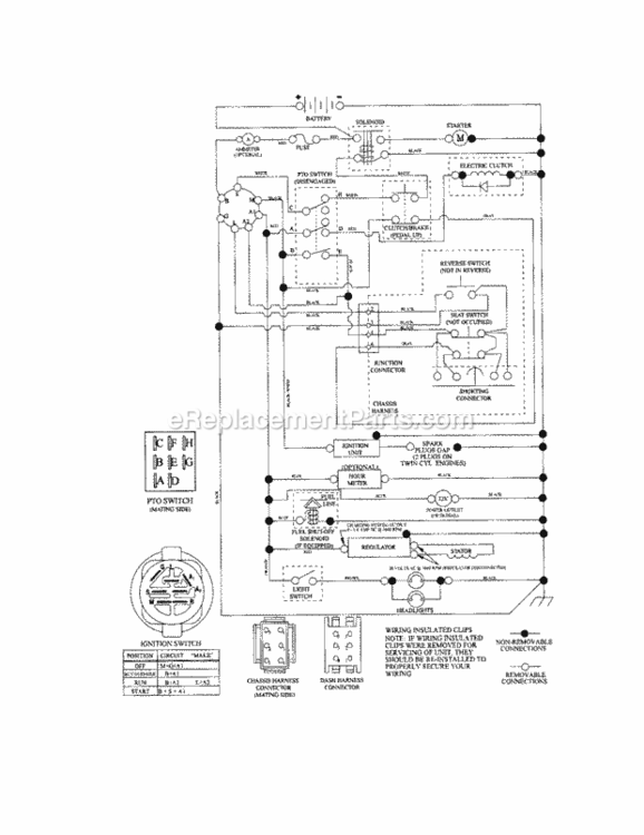 Page K Diagram and Parts List for 917288600  Craftsman Lawn Tractor