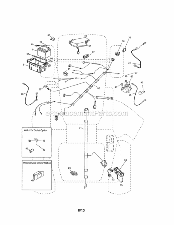 Page A Diagram and Parts List for 917288621  Craftsman Lawn Tractor