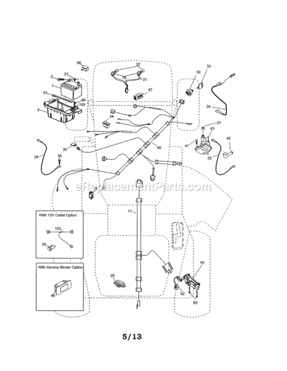 Page A Diagram and Parts List for 917288622  Craftsman Lawn Tractor