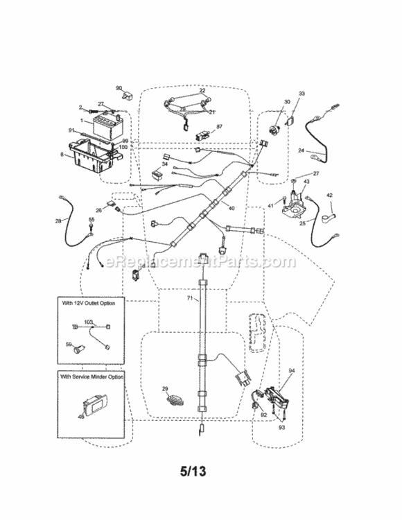 Page A Diagram and Parts List for 917288623  Craftsman Lawn Tractor