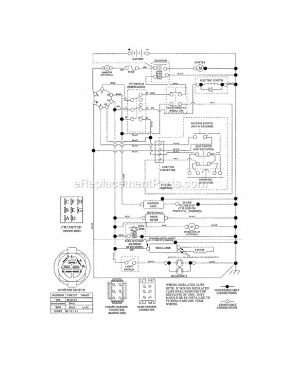 Page K Diagram and Parts List for 917288632  Craftsman Lawn Tractor