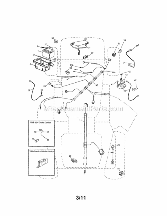 Page A Diagram and Parts List for 917288660  Craftsman Lawn Tractor