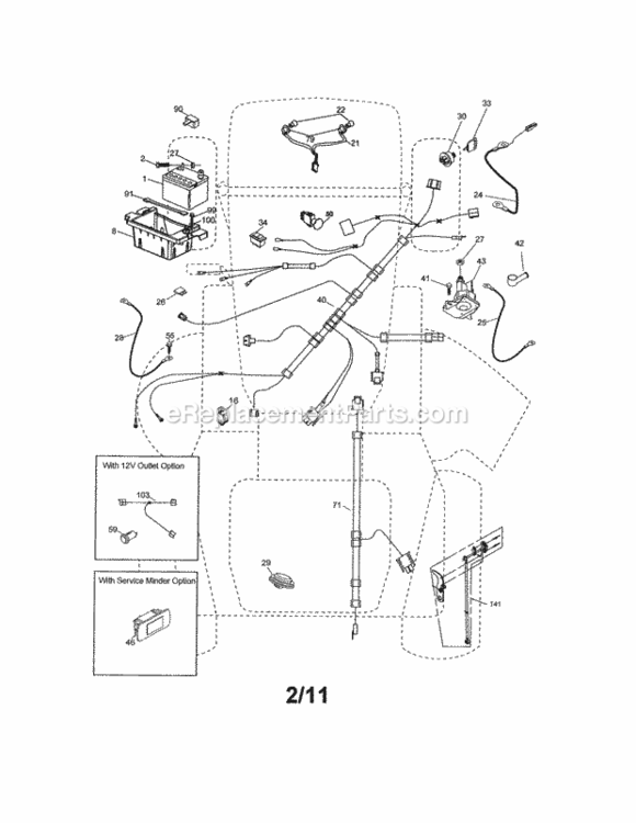 Page A Diagram and Parts List for 917288670  Craftsman Lawn Tractor