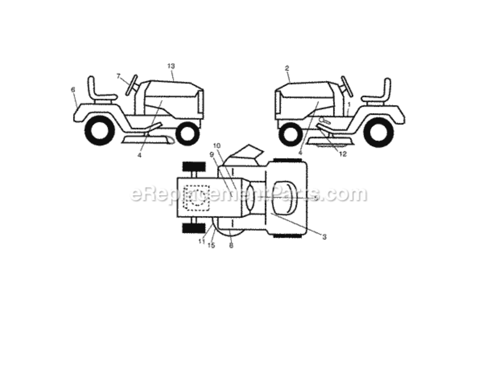 Page I Diagram and Parts List for 917288670  Craftsman Lawn Tractor