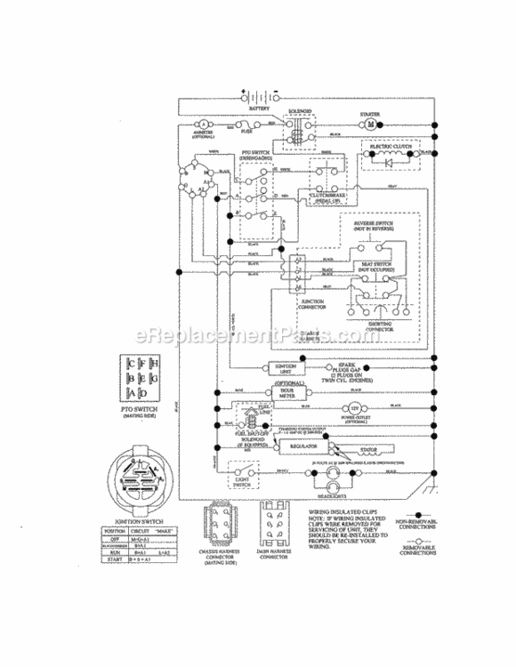 Page K Diagram and Parts List for 917288672  Craftsman Lawn Tractor