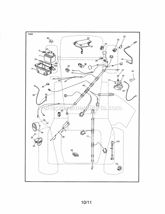Page A Diagram and Parts List for 917288740  Craftsman Lawn Tractor