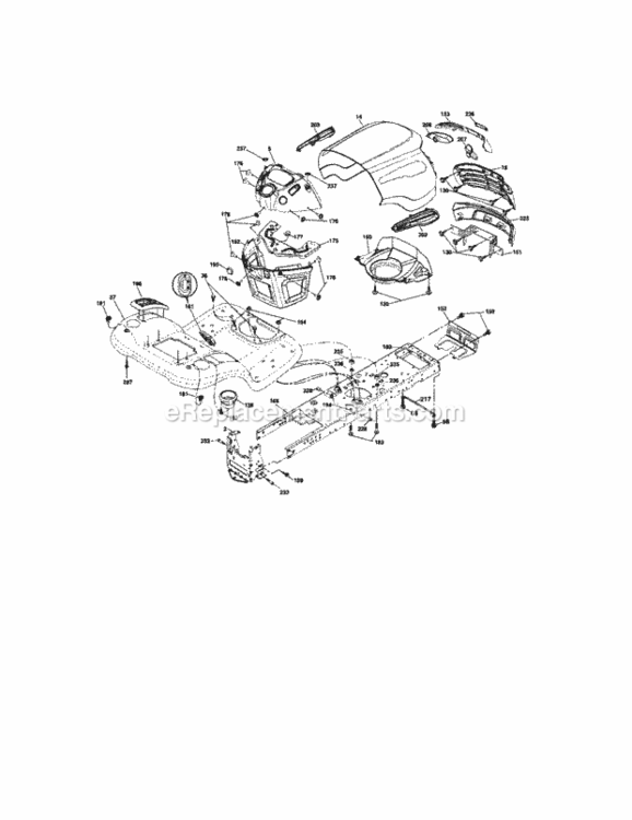 Page B Diagram and Parts List for 917288900  Craftsman Lawn Tractor