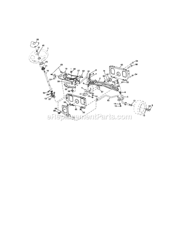Page C Diagram and Parts List for 917288900  Craftsman Lawn Tractor