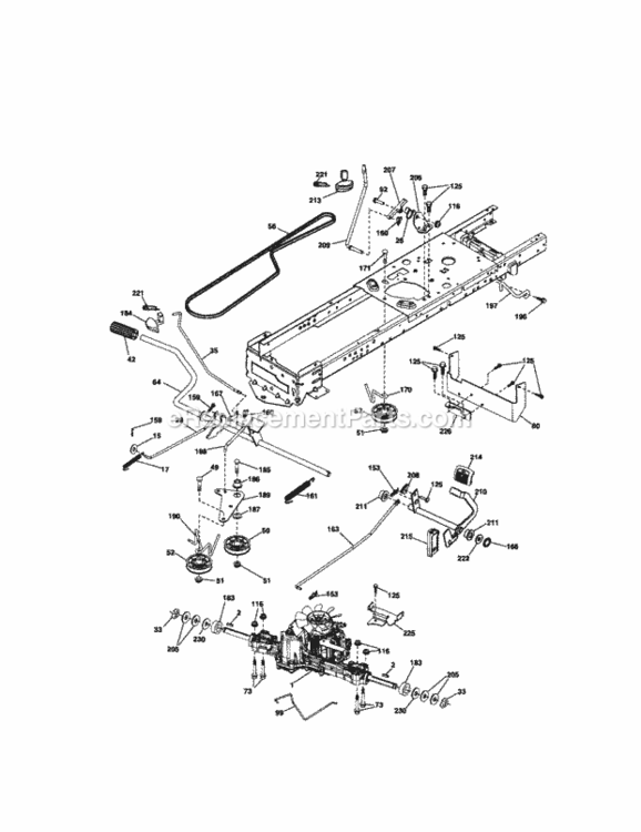 Page D Diagram and Parts List for 917288900  Craftsman Lawn Tractor